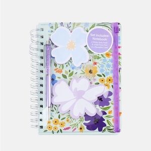Floral Notebook and Sticky Note Set